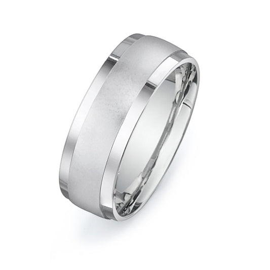 14K White Gold Wedding Band PN00267