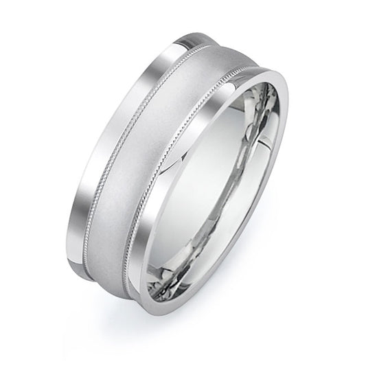 14K White Gold Wedding Band PN00310