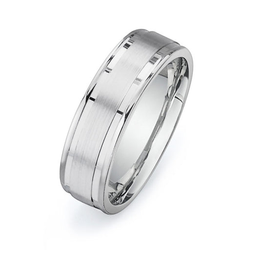 14K White Gold Wedding Band PN00266