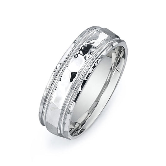 14K White Gold Wedding Band PN00279