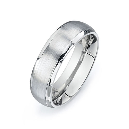 14K White Gold Wedding Band PN00219