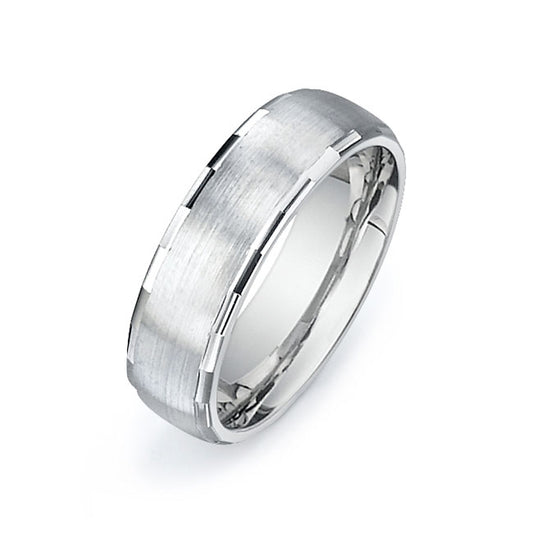 14K White Gold Wedding Band PN00329