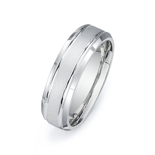 14K White Gold Wedding Band PN00285