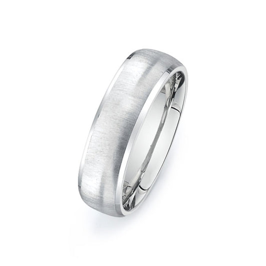 14K White Gold Wedding Band -PN00205