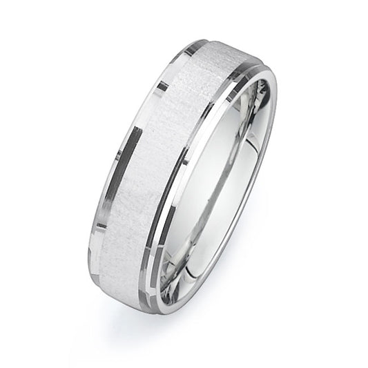 14K White Gold Wedding Band PN00235