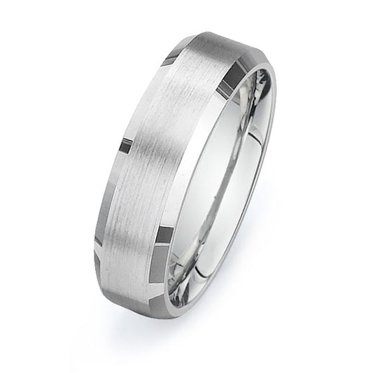 14K White Gold Wedding Band PN00225