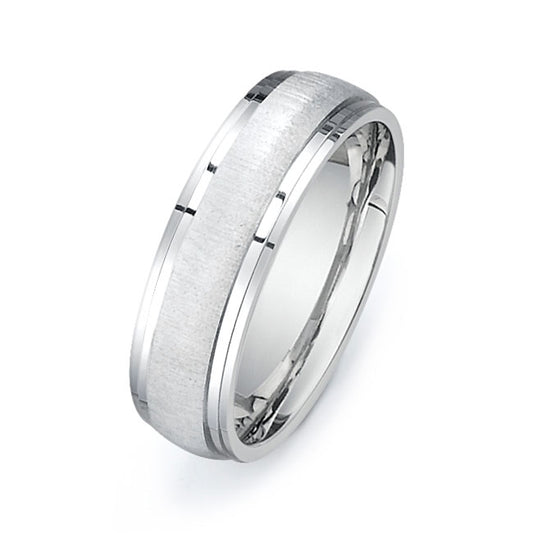 14K White Gold Wedding Band PN00313