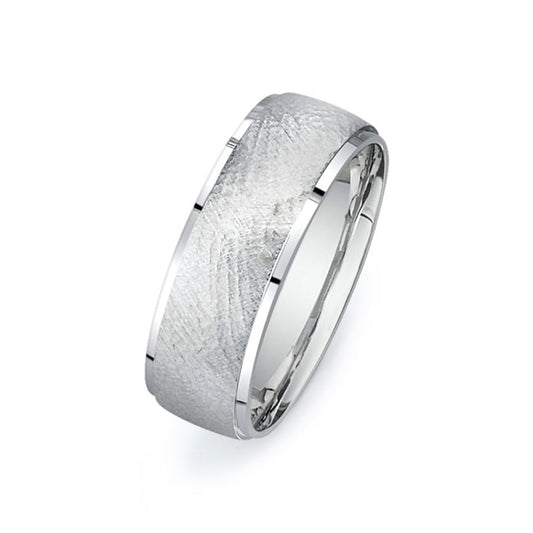 14K White Gold Wedding Band PN00345