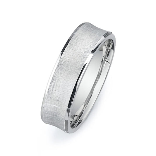 14K White Gold Wedding Band PN00295