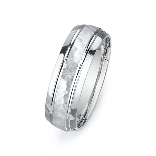 14K White Gold Wedding Band PN00255