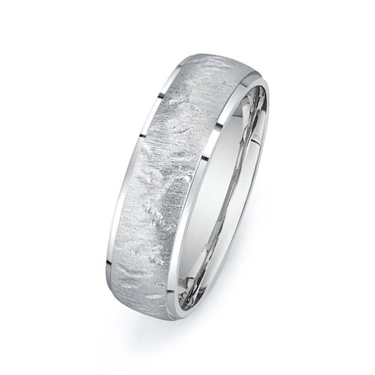 14K White Gold Wedding Band PN00294