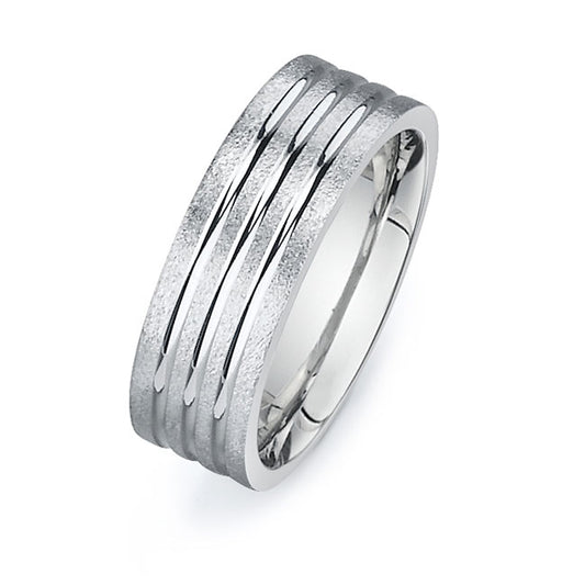 14K White Gold Wedding Band PN00369