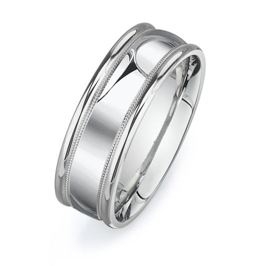 14K White Gold Wedding Band PN00498