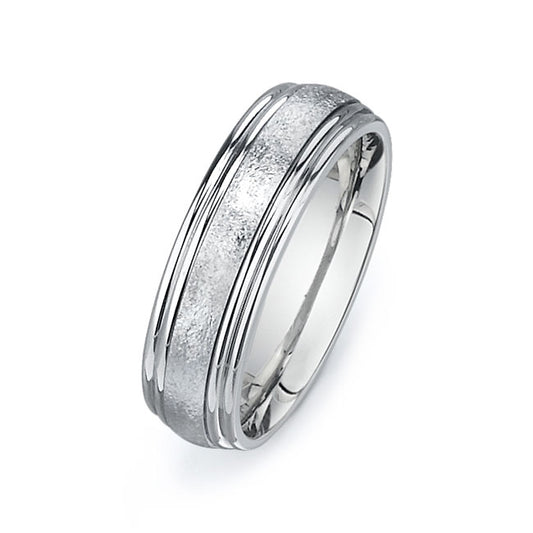 14K White Gold Wedding Band PN00350