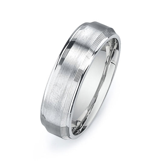 14K White Gold Wedding Band PN00246