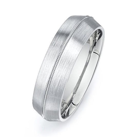 14K White Gold Wedding Band PN00368