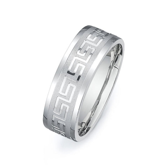 14K White Gold Wedding Band PN00430