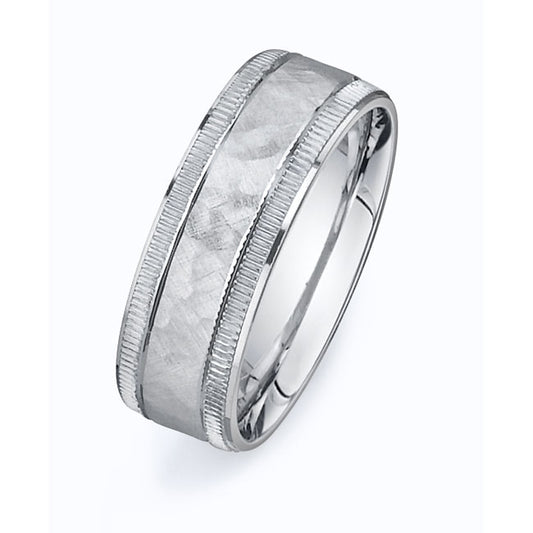 14K White Gold Wedding Band PN00478