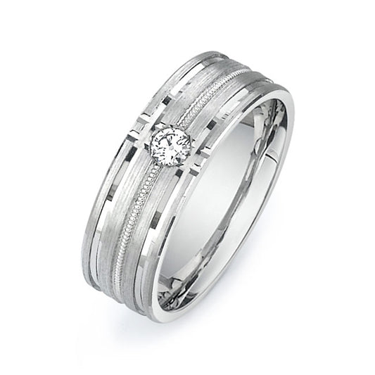 14K White Gold Wedding Band PN00565