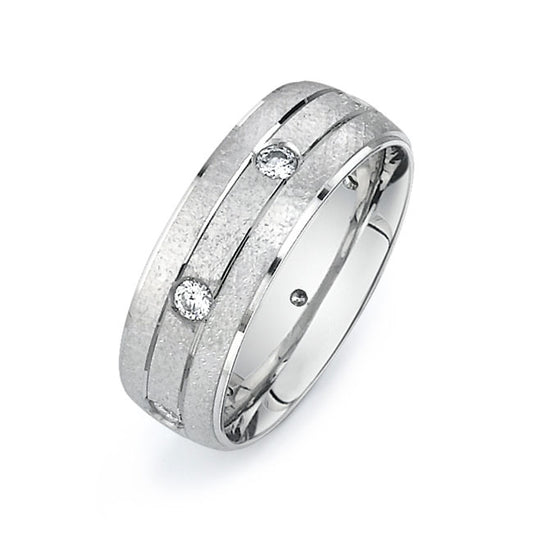 14K White Gold Wedding Band PN00550