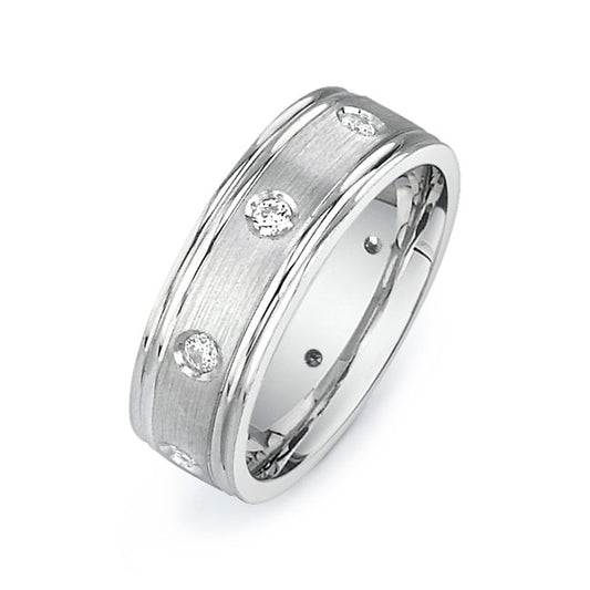 14K White Gold Wedding Band PN00573