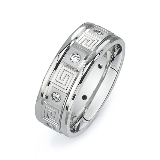 14K White Gold Wedding Band PN00552