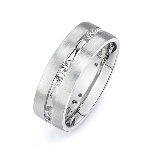 14K White Gold Wedding Band PN00558