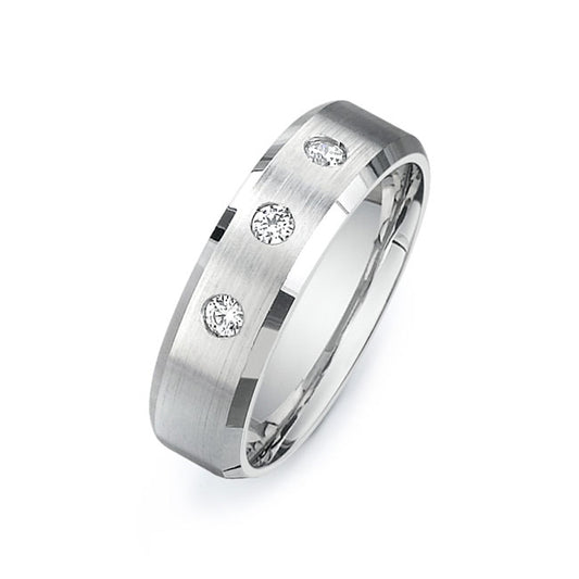 14K White Gold Wedding Band PN00557