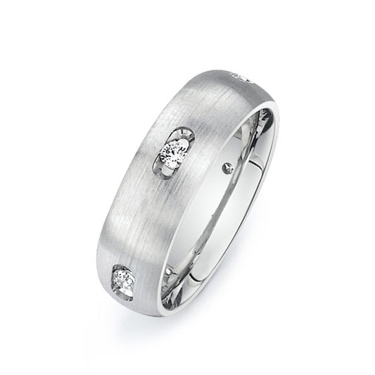 14K White Gold Wedding Band PN00570