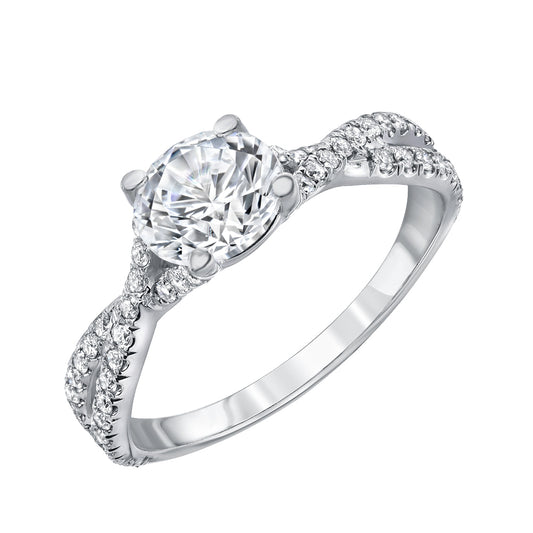 14K White Gold Engagement Ring -PN00058