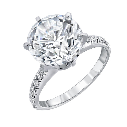 14K White Gold Engagement Ring -PN00059